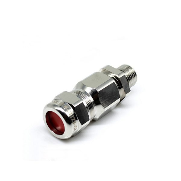 IP66 Double Compression Explosion Proof metal cable gland with strain relief